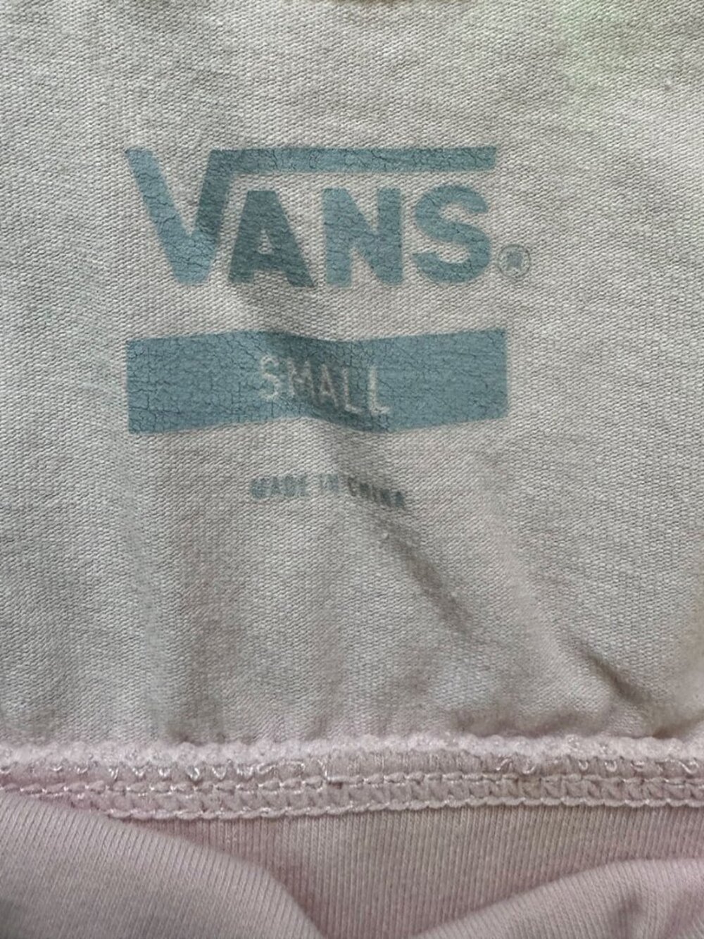 Vans Bralette Crop Top - Pastel Pink/White Tie-Dye - Picture 5 of 5